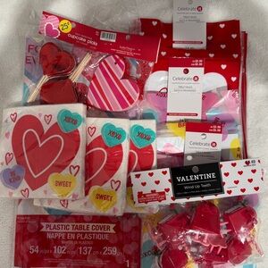 Valentine party goods. New with tags